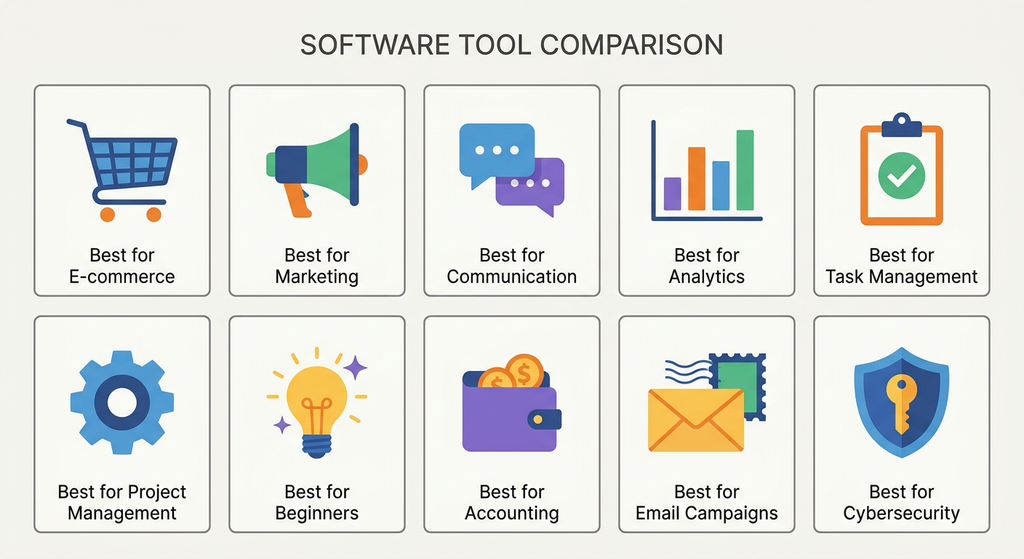 Comparison chart of top 10 marketing automation tools for small businesses in 2026