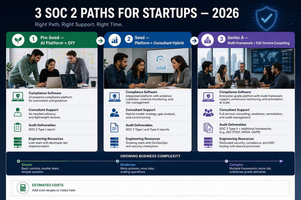 Three SOC 2 compliance strategies for pre-seed, seed and Series A startups