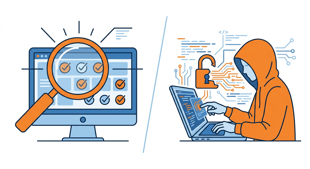Comparison of vulnerability scanning and professional penetration testing